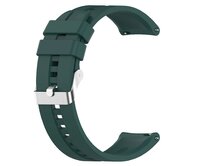 UNI Tmavě zelený silikonový řemínek 22mm zelená