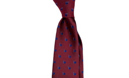 Červená kravata se šneky Červená, Polyester