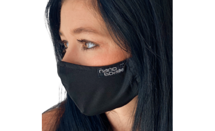 NANO rouška (2-vrstvá s kapsou a klipem) .M .černá černá, M, 100~180g/m2 - >50% polyester, >40% polypropylen Ag+, <10%…