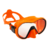 oranžová/čirý zorník