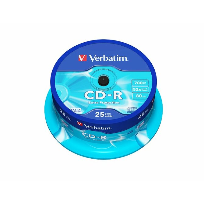 VERBATIM CD-R 700MB, 52x, spindle 25 ks