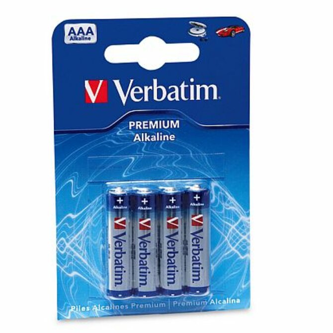 VERBATIM baterie AAA 1,5V Alkalické blister 4ks