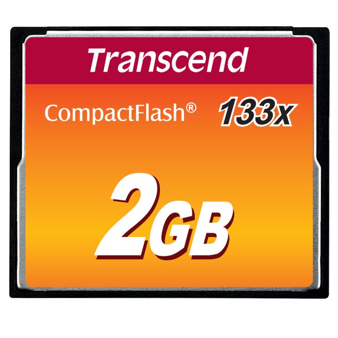 Transcend 2GB CF (133X) paměťová karta (MLC)