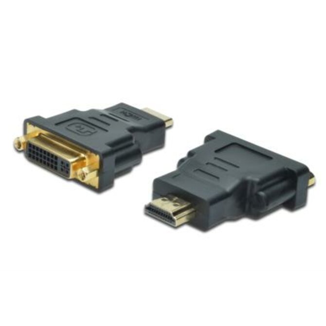 Digitus adaptér HDMI A samec / DVI(24+5) samice, černo/šedý