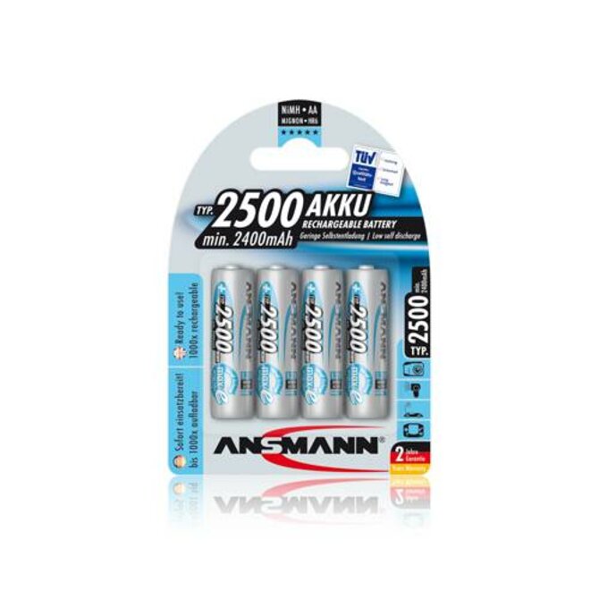 Ansmann akumulátor AA NiMH 2500 mAh (4 ks) maxE
