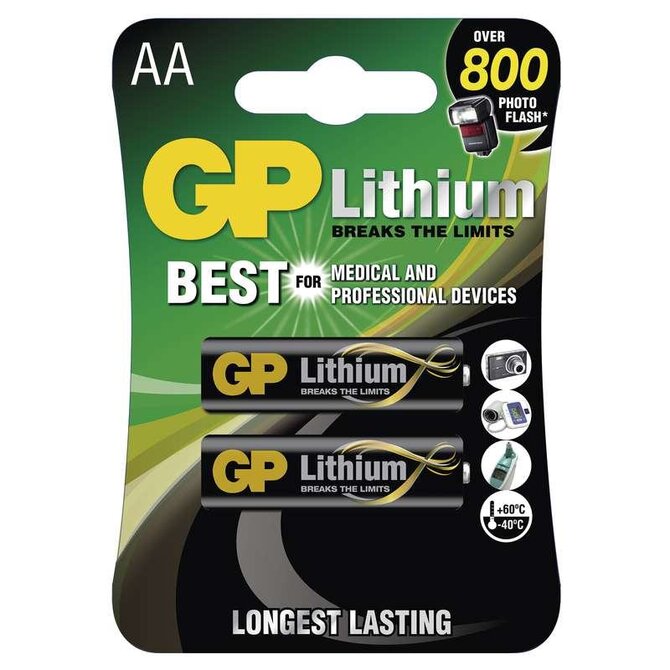 GP AA Lithium lithiová - 2 ks