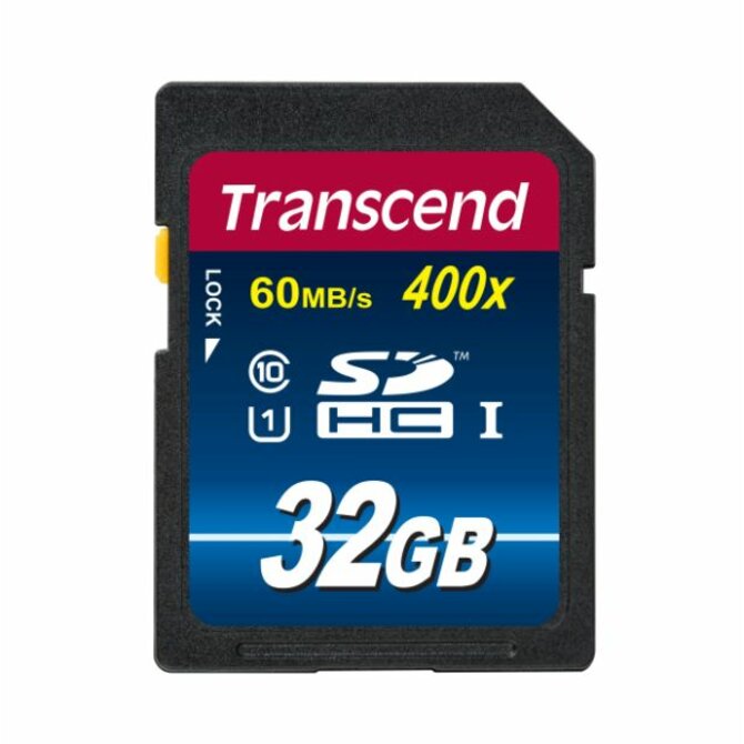 Transcend 32GB SDHC (Class10) UHS-I 400X (Premium) paměťová karta