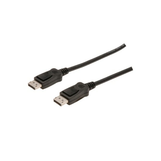 Digitus Připojovací kabel DisplayPort, DP M/M, 15,0 m, s blokováním Full HD 1080p, bl