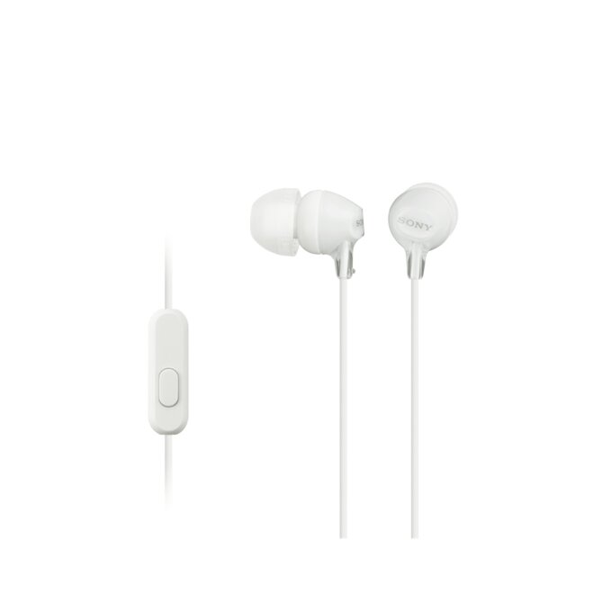 SONY MDR-EX15AP - Sluchátka do uší s mikrofonem - White