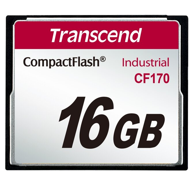Transcend 16GB INDUSTRIAL CF CARD CF170 paměťová karta (MLC)
