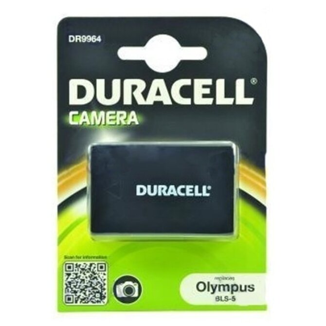 DURACELL Baterie - DR9964 pro Olympus BLS-5, šedá, 1000 mAh, 7.4V