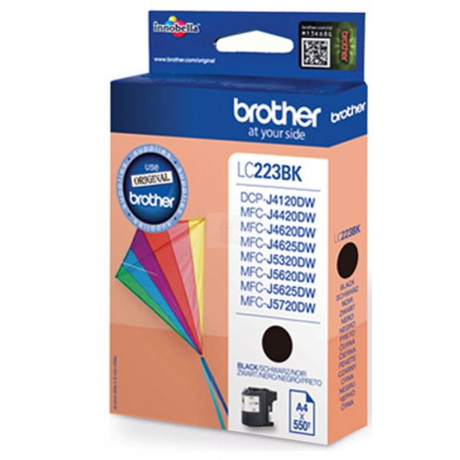 Brother LC-223BK (inkoust black,600 str.@ 5%  draft)