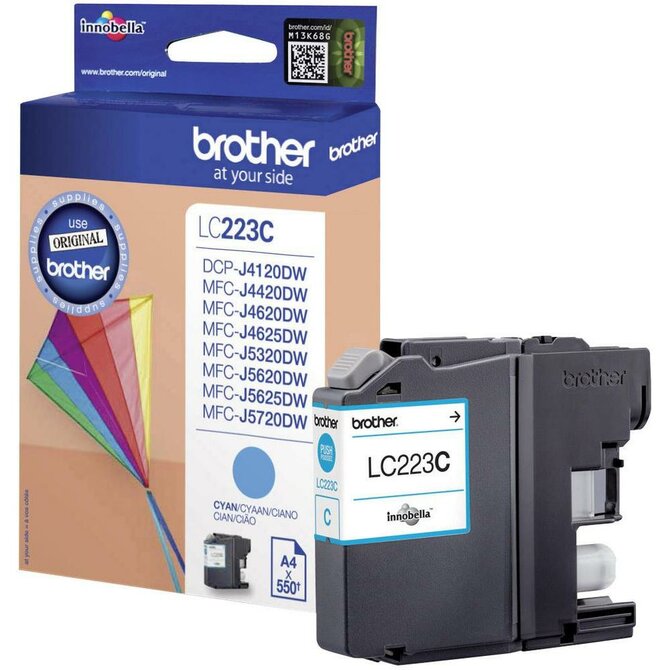 Brother LC-223C (inkoust cyan,600 str.@ 5%  draft)