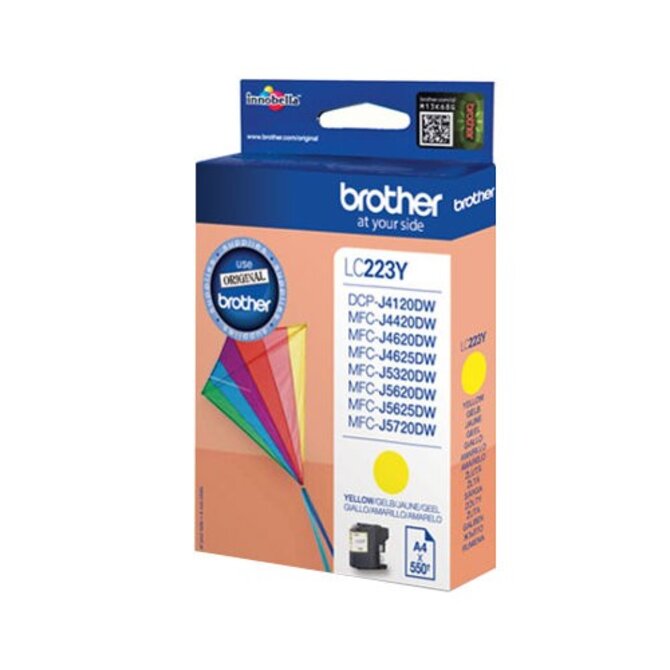 Brother LC-223Y (inkoust yellow,600 str.@ 5%  draft)