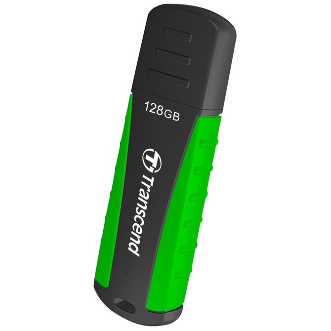 Transcend 128GB JetFlash 810 USB 3.1 (Gen 1) flash disk, černo/modrý, odolá nárazu, tlaku, prachu i vodě