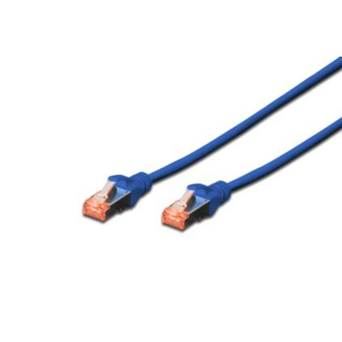 Digitus Patch Cable,S-FTP, CAT 6, AWG 27/7, LSOH, Měď, modrý 5m