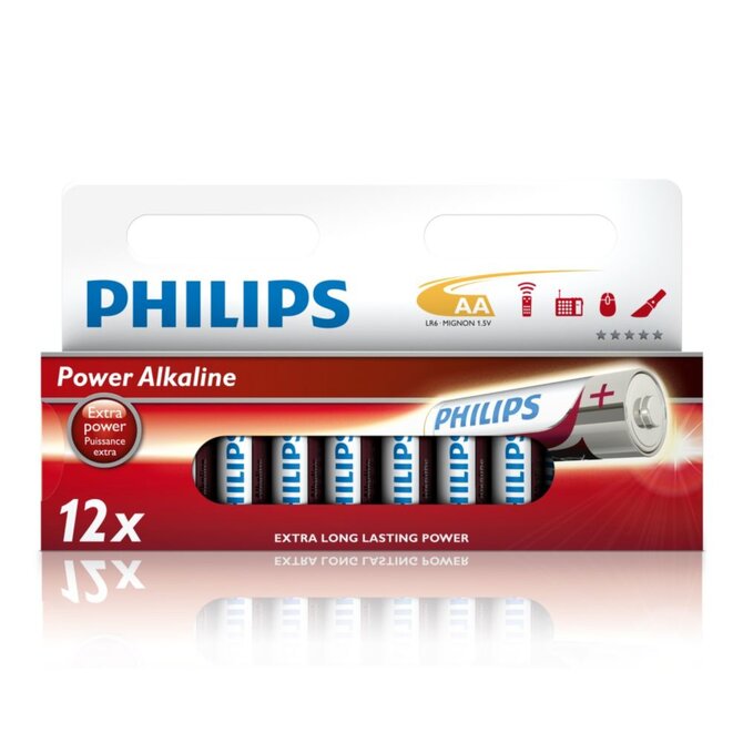 Philips baterie AA Power Alkaline - 12ks 