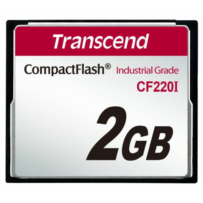 Transcend 2GB INDUSTRIAL TEMP CF220I CF CARD (SLC) Fixed disk and UDMA5