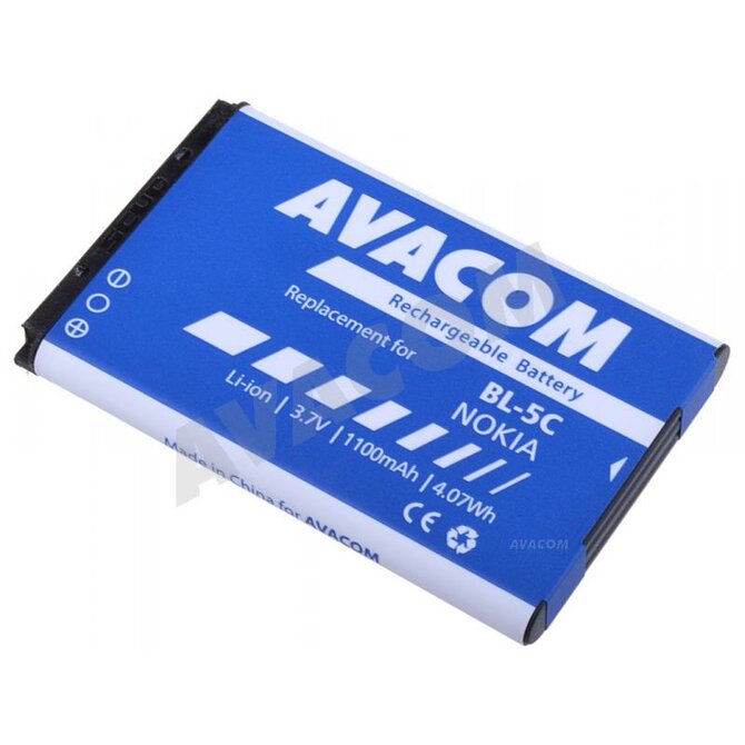 AVACOM Náhradní baterie do mobilu Nokia 6230, N70, Li-Ion 3,7V 1100mAh (náhrada BL-5C)