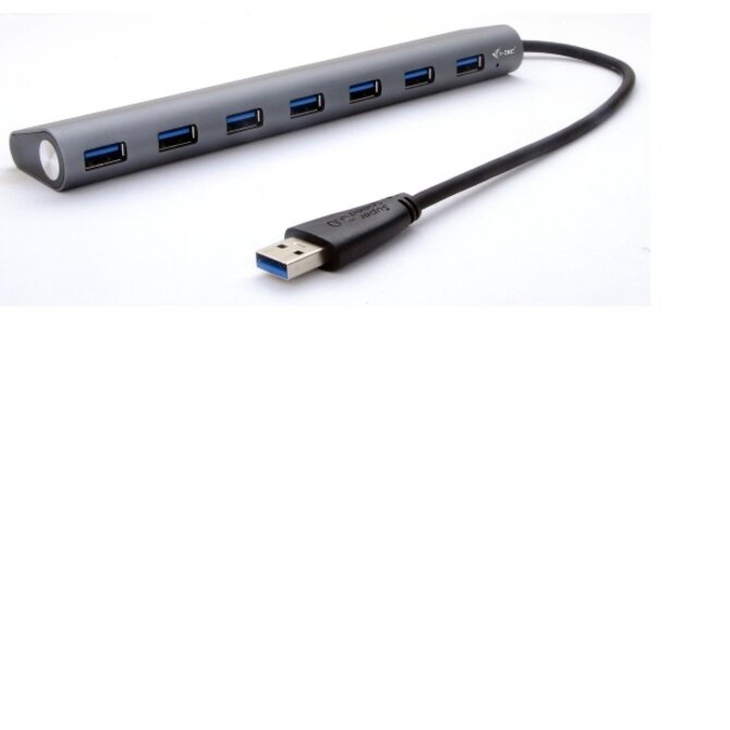 i-Tec USB3.0 HUB 7port, Metal, nabíjení 