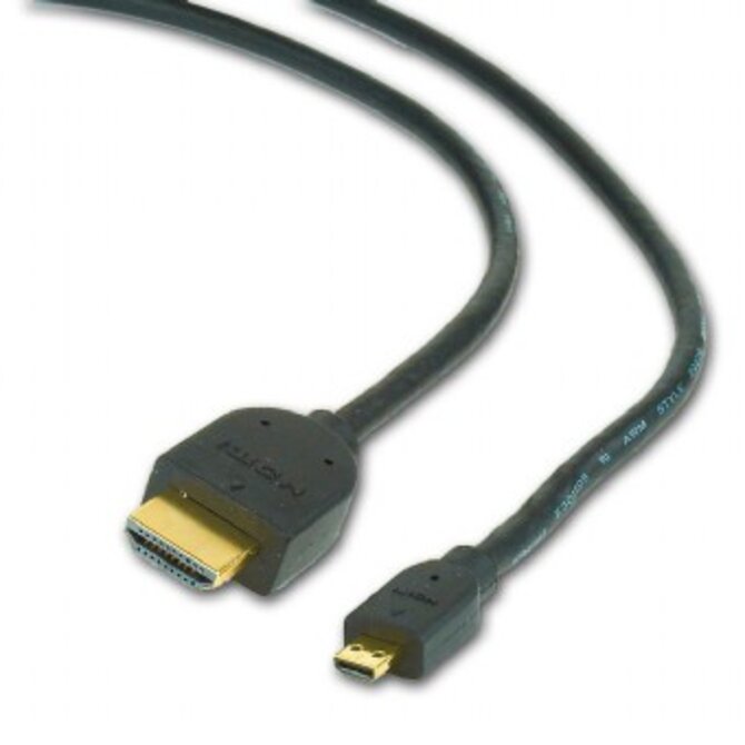 CABLEXPERT Kabel HDMI-HDMI micro 4,5m, 1.3, M/M stíněný, zlacené kontakty, černý