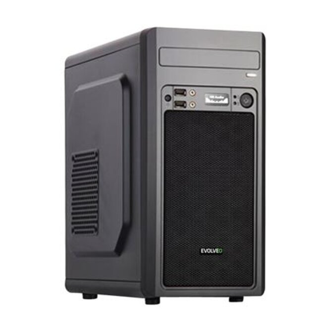 EVOLVEO M2, case mATX, 2x USB2.0 / 1x USB3.0 / 2x 120mm LED / 1x 140mm/ černý