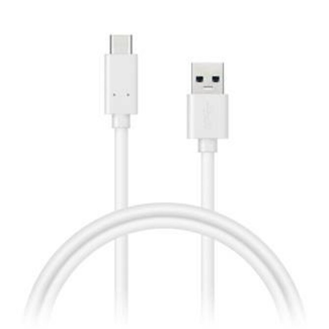 CONNECT IT Wirez USB C (Type C) - USB, tok proudu až 3A !, bílý, 2 m