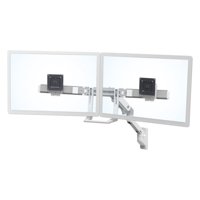 ERGOTRON HX Wall Dual Monitor Arm, nástěnné rameno pro 2 monitory až 32", bílé