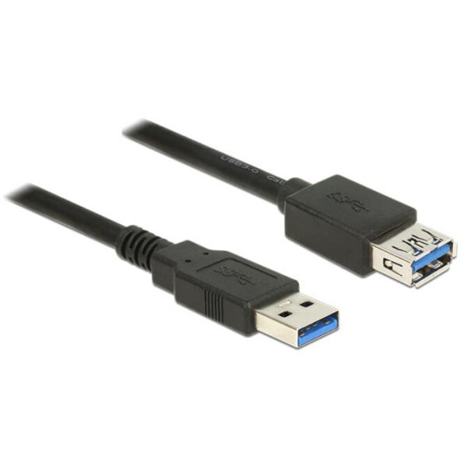 Delock Prodlužovací kabel USB 3.0 Typ-A samec > USB 3.0 Typ-A samice 2,0 m černý