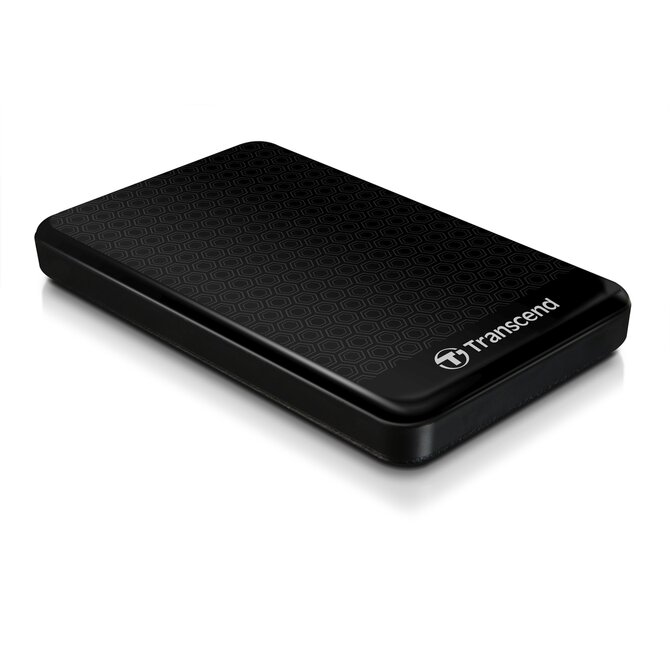 TRANSCEND 2TB StoreJet 25A3, 2.5”, USB 3.0 (3.1 Gen 1) Stylový externí odolný hard disk, černý se vzorem