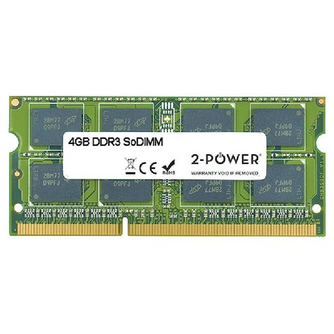 2-Power 4GB PC3-8500S 1066MHz DDR3 CL7 SoDIMM 2Rx8 (DOŽIVOTNÍ ZÁRUKA)