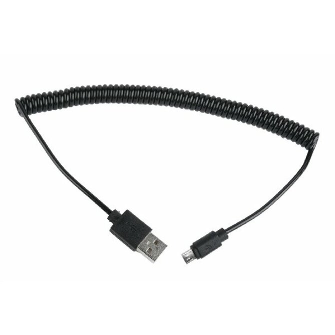 CABLEXPERT Kabel USB A Male/Micro USB Male 2.0, 1,8m, Black, kroucený