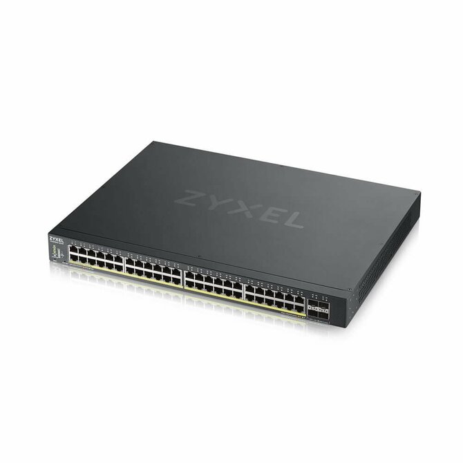 Zyxel XGS1930-52HP, 52 Port Smart Managed PoE Switch, 48x Gigabit PoE and 4x 10G SFP+, hybird mode, standalone or Nebula