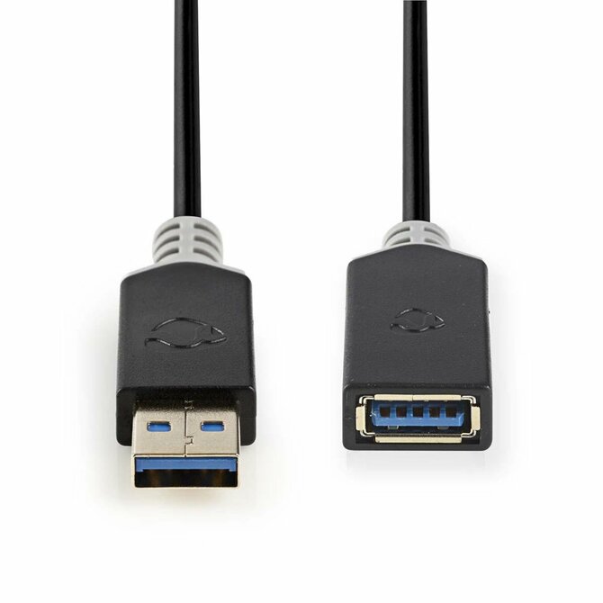 Nedis CCBW61010AT20 - USB 3.0 Kabel | A Zástrčka - A Zásuvka | 2 m | Antracit