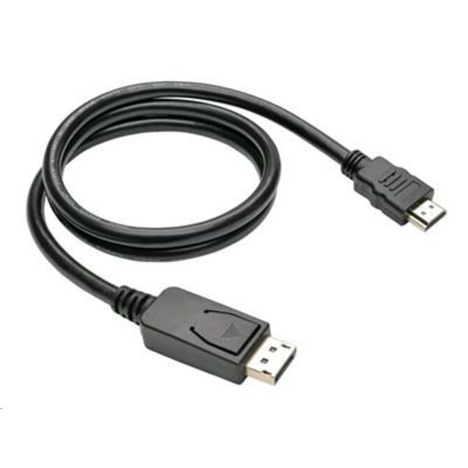 C-TECH Kabel DisplayPort/HDMI, 1m, černý