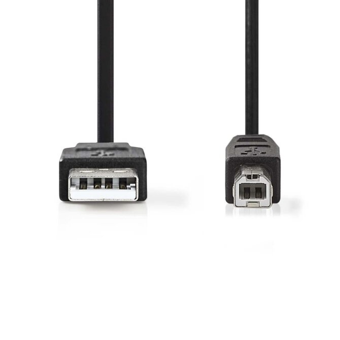 Nedis CCGB60100BK30 - USB 2.0 kabel | A Zástrčka - B Zástrčka | 3 m | Černá barva