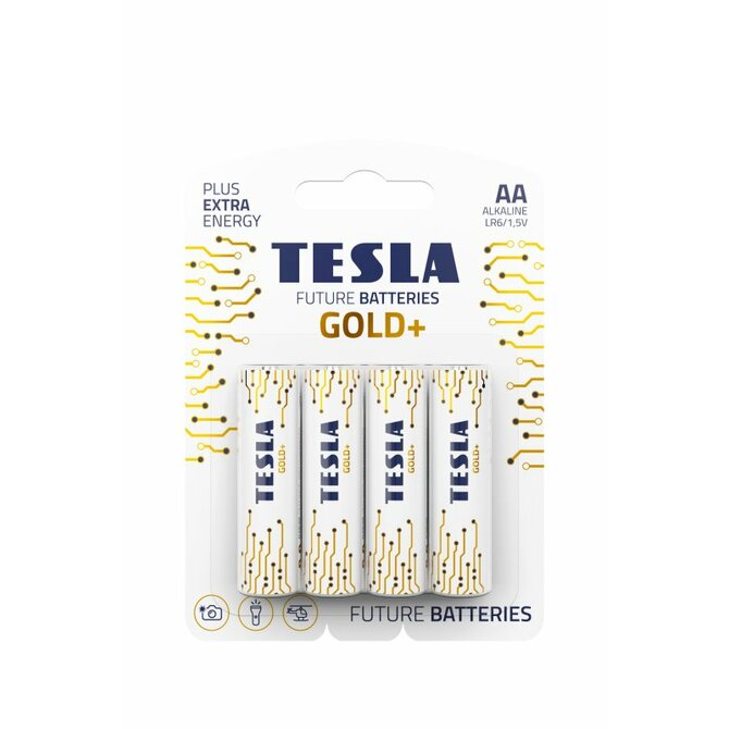 Tesla AA GOLD+ alkalická, 4 ks, ND