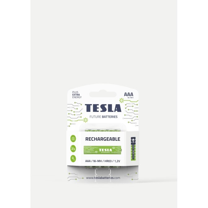 Tesla AAA RECHARGEABLE+ nabíjecí Ni-MH 800 mAh, 4 ks, ND