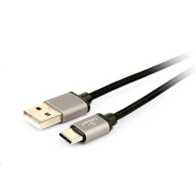 CABLEXPERT Kabel USB 3.0 AM na Type-C kabel (AM/CM), 1,8m, opletený, černý, blister