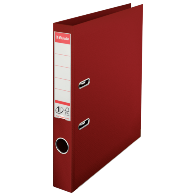 ESSELTE No. 1  pákový pořadač Power A4 50mm červený