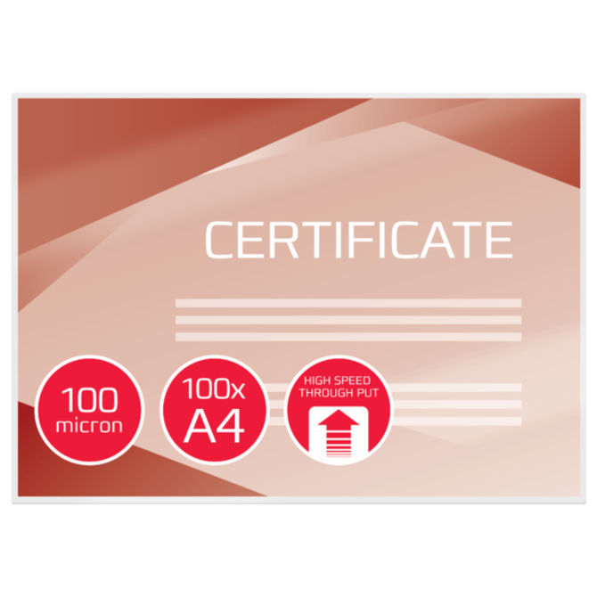 GBC Laminovací kapsy pro rychlou laminaci, 100 mic (100)