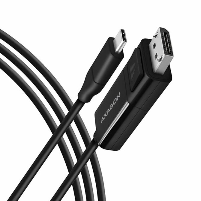 AXAGON RVC-DPC USB-C -> DisplayPort redukce / kabel 1.8m, 4K/60Hz