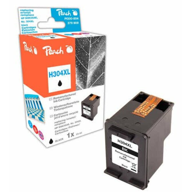 PEACH kompatibilní cartridge HP N9K08AE, No 304XL, black, 11 ml