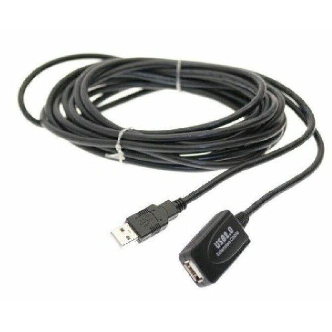 PremiumCord USB 2.0 repeater a prodlužovací kabel A/M-A/F 5m