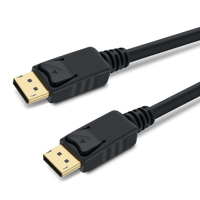 PremiumCord DisplayPort 1.3 přípojný kabel M/M, zlacené konektory, 2m