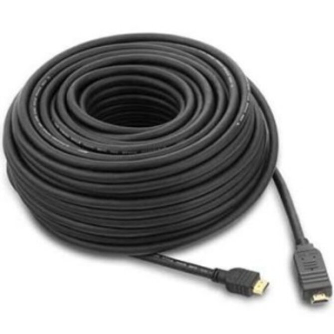 PremiumCord HDMI High Speed + Ethernet kabel, zlacené konektory, 20m, int. zesilovač