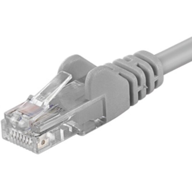 Premiumcord Patch kabel CAT6a S-FTP, RJ45-RJ45, AWG 26/7 0,5m šedá