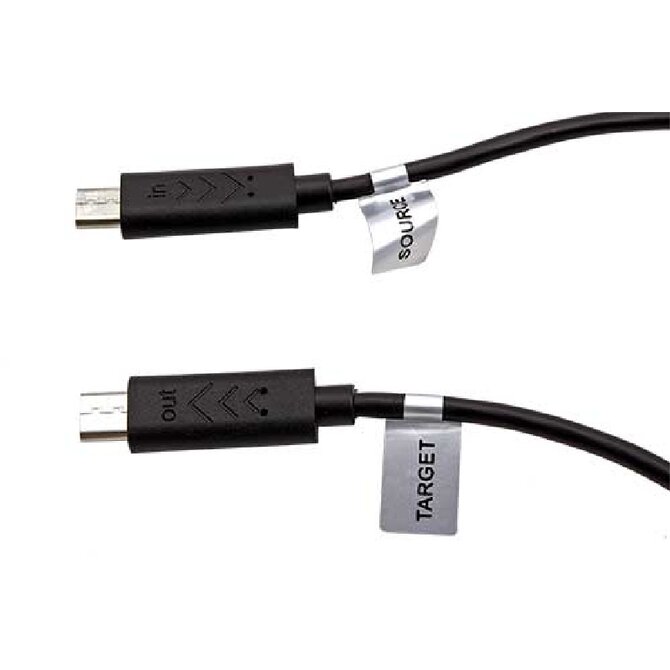 PremiumCord USB 2.0 kabel na propojení dvou chytrých telefonů, microUSB B(M)- microUSB B(M),0,3m,OTG