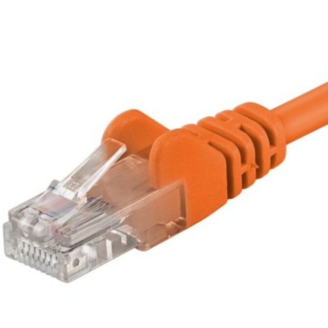 PremiumCord Patch kabel UTP RJ45-RJ45 level 5e 1m oranžová