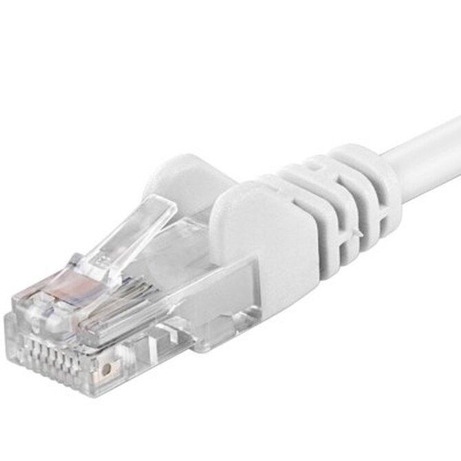 PremiumCord Patch kabel UTP RJ45-RJ45 CAT6 3m bílá